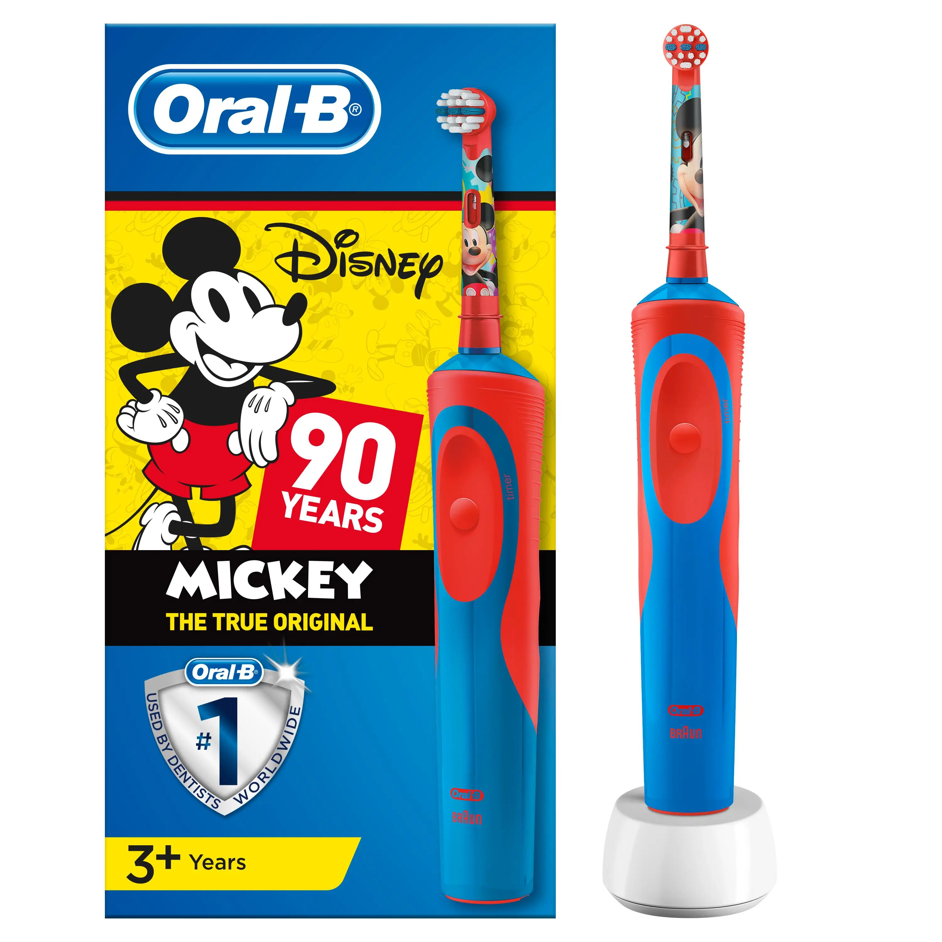 Детская электрическая зубная щетка Oral B Stages Power Микки 3+|Электрические зубные