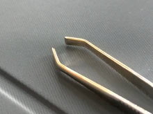 Pinzas para cejas de acero inoxidable, pinzas para la eliminación del vello facial, herramientas de maquillaje, 1 unidad