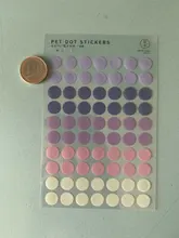Journamm-120 Uds. De álbum de pared de fotos dot morandy a color tierra, pegatinas de sellado decorativas para decorar tarjetas