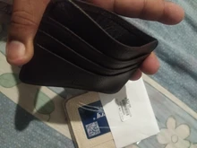 Cartera minimalista delgada de cuero PU, tarjetero pequeño de piel sintética, Tarjetero con ranura múltiple, Color caramelo