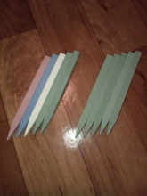 5 uds. De limas de cuarzo para uñas, bloque de tope de lijado profesional en forma de V, removedor de cutículas, herramientas de manicura CH1000
