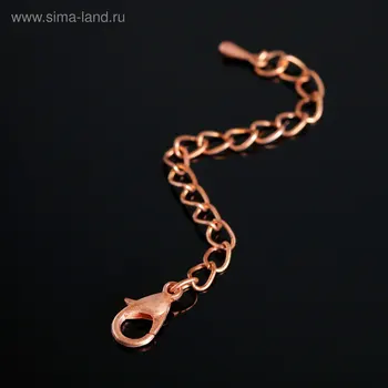 

2748343 lock carabiner with chain, copper 7 cm pack/5 PCs