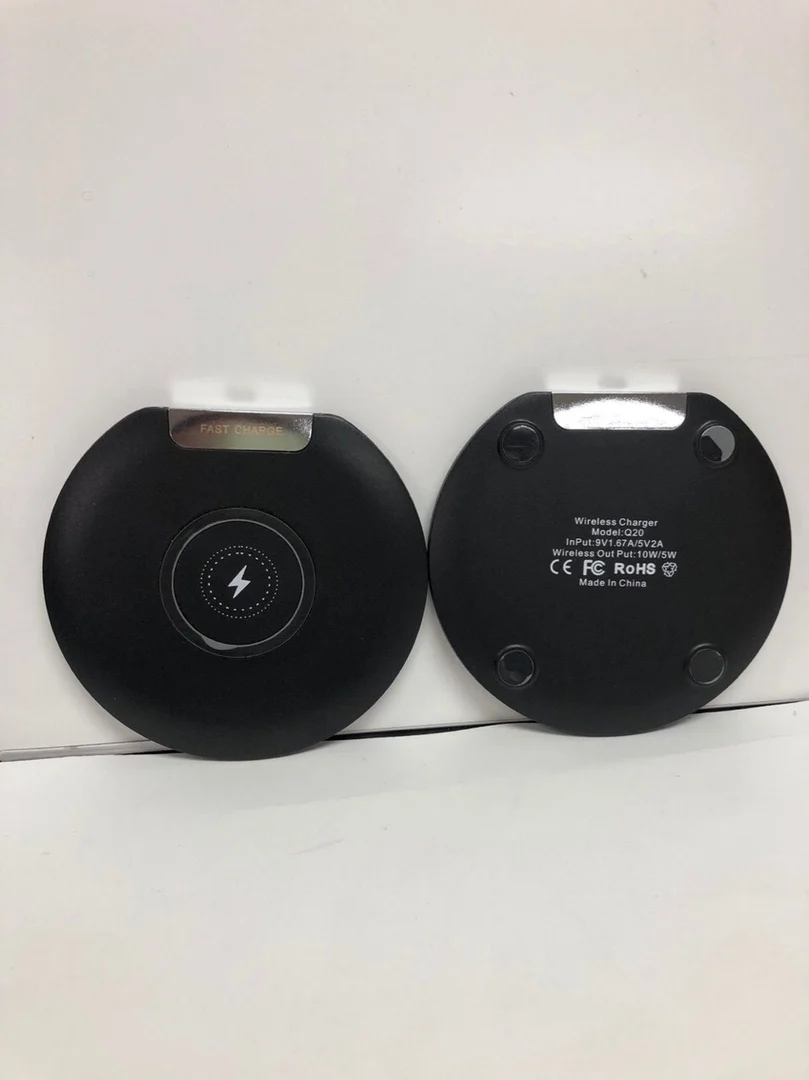 Черный Беспроводная зарядка 10W Wireless Charger - Цвет: Черный