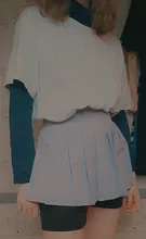 Falda negra de cintura alta para mujer, Falda plisada corta, antideslumbrante, púrpura, 2020