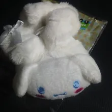 1 Uds de Anime de dibujos animados perro Pudding cinta del pelo de felpa Hairband elástico cuerda de pelo de las niñas mujeres juguetes de peluche para regalo J0429
