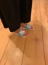 Suihyung-Zapatillas de unicornio arcoíris para niños y niñas, zapatos de playa para niños, pantuflas suaves para interiores