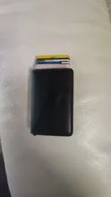 Cartera inteligente de aluminio para hombre y mujer, porta tarjetas Rfid, Mini billetera de Metal para tarjetas de crédito y negocios, 2021