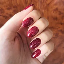 MIZHSE-esmalte de uñas en Gel UV, barniz de uñas semipermanente brillante en 6 colores, 10ML