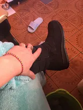 Waterproof Boots Wedge-Shoes Women Winter Zip-Bota Ladies Ankle for Feminina Plush-Fur