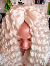 FASHION IDOL-Mechones con cierre, extensiones de cabello sintético rubio, degradado, de plata, gris, de moda, onda de agua, fibra, 20 pulgadas, 9 uds. por paquete