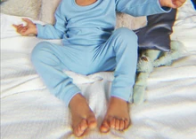 Chico camiseta pijamas ajustados conjunto niños niñas pijamas Top y pantalón Unisex niño ropa de dormir