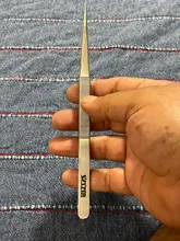 Pinzas puntiagudas de acero inoxidable alargadas, Grado Industrial, 18CM, para herramienta de reparación de teléfonos móviles