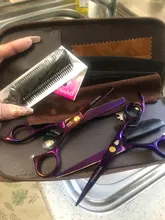 Juego profesional de tijeras para peluquería, accesorios para corte de pelo, para peluquero de alta calidad de salón, opción multicolor de 6 pulgadas