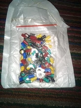 Ring Cable-Wire-Connector Insulated-Terminal Electrical-Crimp-Terminal 50PCS/100PCS RV2-6