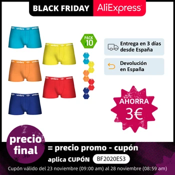 

UMBRO boxer shorts pack of 10 pieces various colors for men