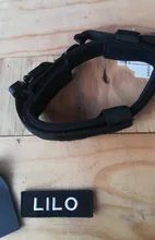 Collar de perro personalizado con grabado de nombre libre, hebilla de Metal fuerte, táctico, perro militar, con mango de Control, liberación rápida