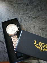 LIGE-reloj analógico de acero inoxidable para hombre, accesorio de pulsera de cuarzo resistente al agua con cronógrafo, complemento masculino deportivo de marca de lujo con diseño moderno, 2021