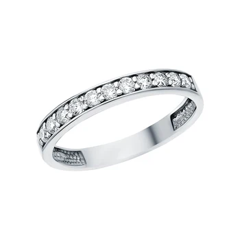 

Silver ring with cubic zirconia sunlight sample 925