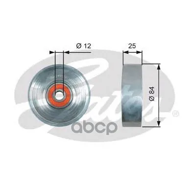 Ролик Приводного Ремня Nissan Almera 1.5- 1.8 16v Qg15de/Qg18de 00 Gates арт. T39178