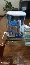 Waterpulse V300B Dental hilo Dental Oral agua irrigador con 5 Jet consejos Dental higiene Oral 10 presiones dientes limpiador de hilo Dental