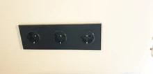 Brushed Socket Audio-Modules Wall-Switch Rj45 Cat6 Black HDMI Aluminum Wallpad L6 Usb-Charger