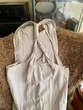 Moda novedosa, mono holgado liso para mujer y Chica, mono con tirantes de algodón y lino, mono con pantalones largos informales, monos de talla grande