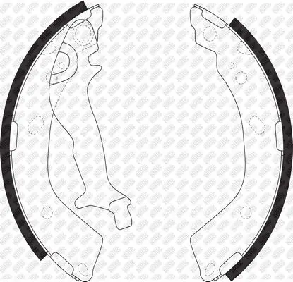 Колодки торм.бар.HYUNDAI GETZ 1.1-1.6 02- без абс(D=180mm) NIBK