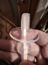 1PC chico s de silicona suave cepillos dentales de entrenamiento bebé niños Dental Cuidado Oral cepillo de dientes de bebé chico cepillo de dientes artículos de bebé