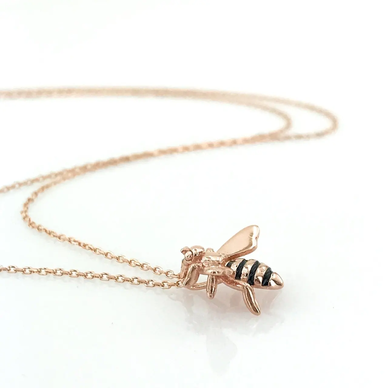 

New Tiny Bee Silver Necklace