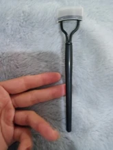 Rizador de pestañas, separador de maquillaje para pestañas, cepillo plegable de Metal, peine, rímel, rizador, herramienta cosmética de belleza