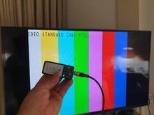 Generador de barra de Color, 4MP, CVI/5MP, TVI/ 5MP, salida AHD + CVBS con VT-4800, compatible con salida PAL/NTSC y detección de Cable/línea