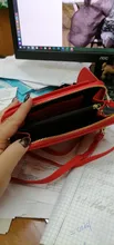 Billetera Color sólido de cuero para mujer, bolso de hombro, para teléfono móvil, billetera de cuero