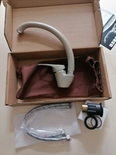 Shinesia-grifo de cocina negro con puntos, mezclador de agua fría y caliente, con una sola manija, rotación de 360 grados, de latón, grúa