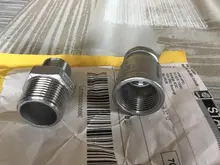 BSP Male Pipe-Fitting Reducer Hex-Nipple-Connector Thread 304-Stainless-Steel 1-1/4-1-3/8-Ada