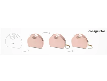 

Long Obag interchangeable handles with chain and Brown ecopel