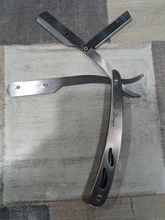 FnLune-afeitadora profesional para hombres y mujeres, herramienta para afeitar el vello púbico, axila, cuchillo de barbero para enviar la hoja plegable El estilista sostiene una navaja y envía una cuchilla para afeitar