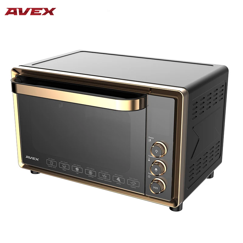ХИТ!!! 40 литров Гриль Конвекция Духовка AVEX TR 400 GCL LUX двойное стекло решетка ухват