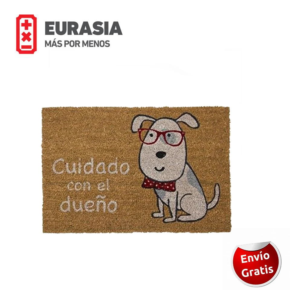Felpudo de Entrada 60x40 CM Perro Alfombrilla para Pasillo Antideslizante Alfombra de Suelo Alfombras de Área Divertida Alfombra de Puerta Frontal Personalizada Nueva Llegada