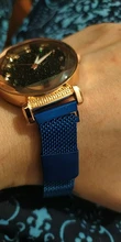Reloj de pulsera de cuarzo con diamantes de imitación para mujer, cronógrafo de lujo con diseño de estrellas magnéticas, a la moda