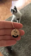 Collar con etiqueta de identificación antipérdida para perro, etiqueta de identificación personalizada para mascota, nombre grabado para gato, Collar de cachorro, accesorios para mascotas