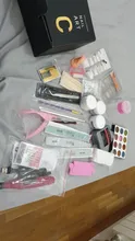 Polvo de acrílico conjunto de herramientas de fresado Set de extensiones de manicura uñas de Gel esmalte de herramientas para decoraciones de manicura Kit de uñas