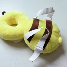 Almohada de reposacabezas para bebés, cojín de protección para recién nacido de algodón suave con dibujos animados, anticaída, cuidado seguro para niños pequeños