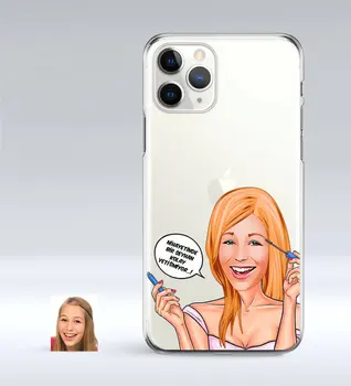 

Personalized Women 'S Easy Grow Caricature of iPhone 11 Pro Slim Transparent Silicone Phone Kapağı-7