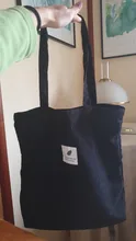 MABULA-Bolso de compras de pana plegable, informal, ecológico, de alta calidad, bolso reutilizable para las compras, ligero