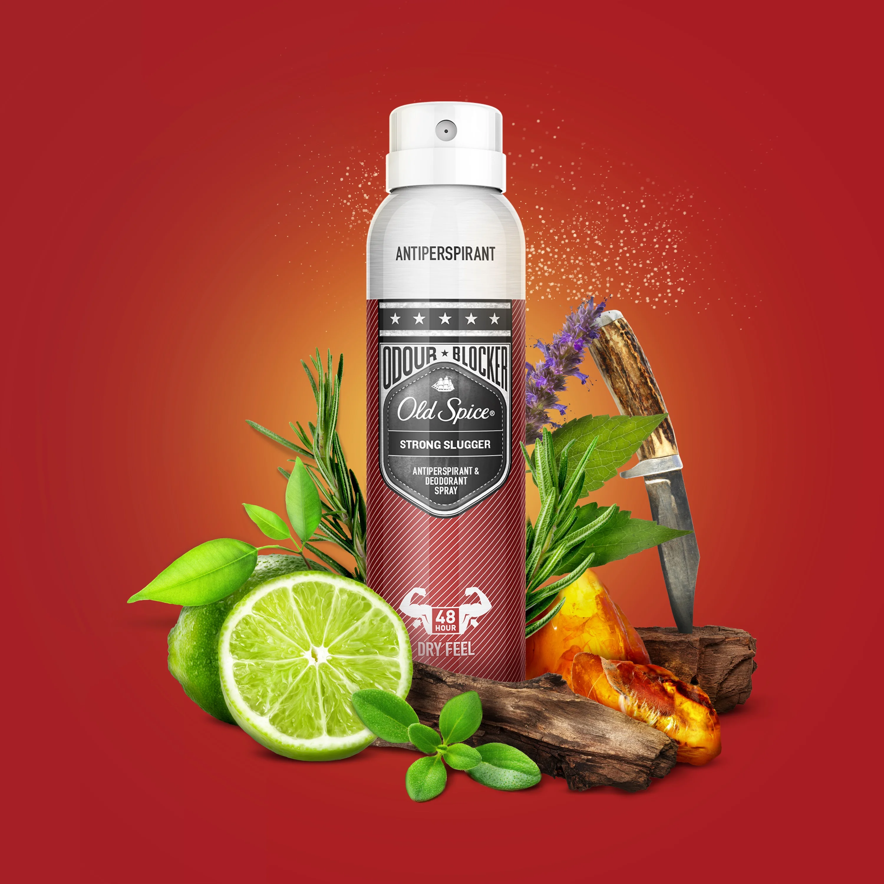 Аэрозольный дезодорант-антиперспирант Old Spice Супермощный аромат Strong slugger 150 мл