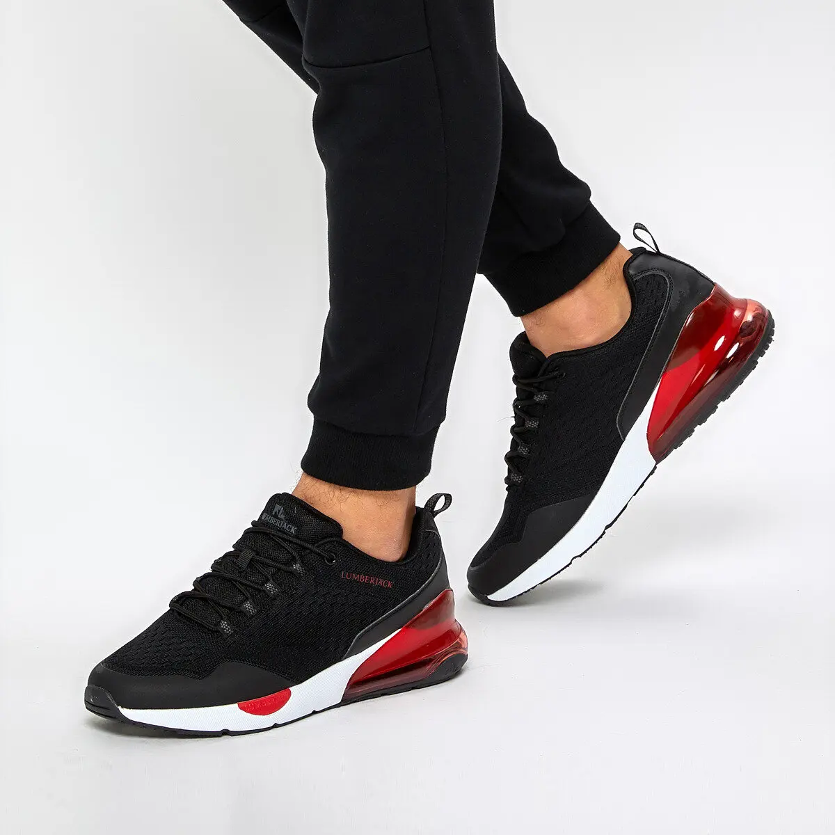 

FLO STONER 9PR Black Men 'S Running Shoe LUMBERJACK