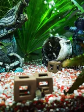 Aquarium-Decoration SHELTER-HOUSE Fish-Tank-Decor Simulation-Stone Fish-Shrimps Ceramic