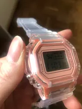 Reloj de moda para hombre y mujer, cronógrafos deportivos digitales transparentes e informales, de pulsera, de regalo para enamorados