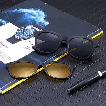 

FC OPTICS Polarized Sunglasses Clip on Myopia Glasses For Fishing Driving Traveling Night Vision Easy Flip Up Sunglass Oculos