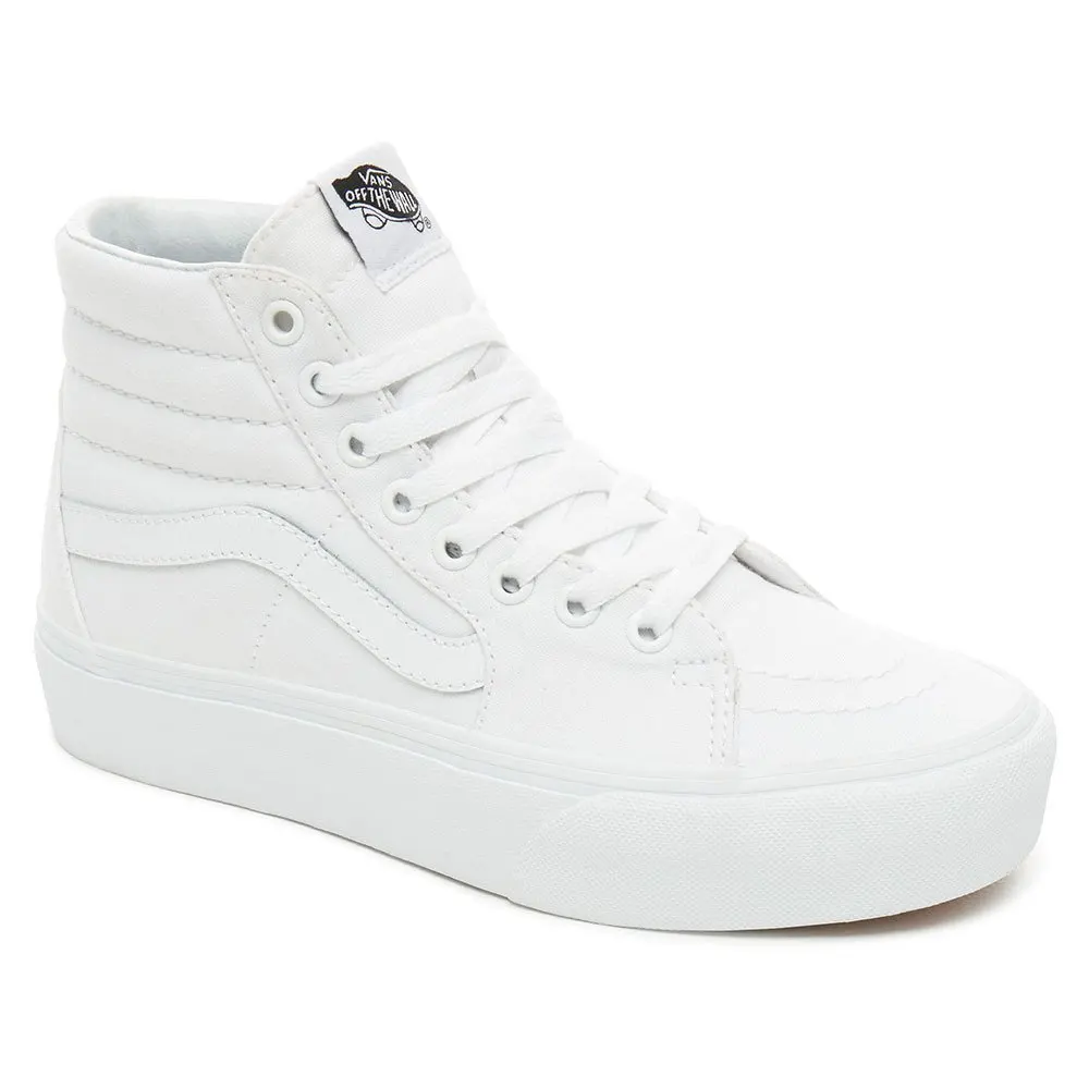 vans blanche platform